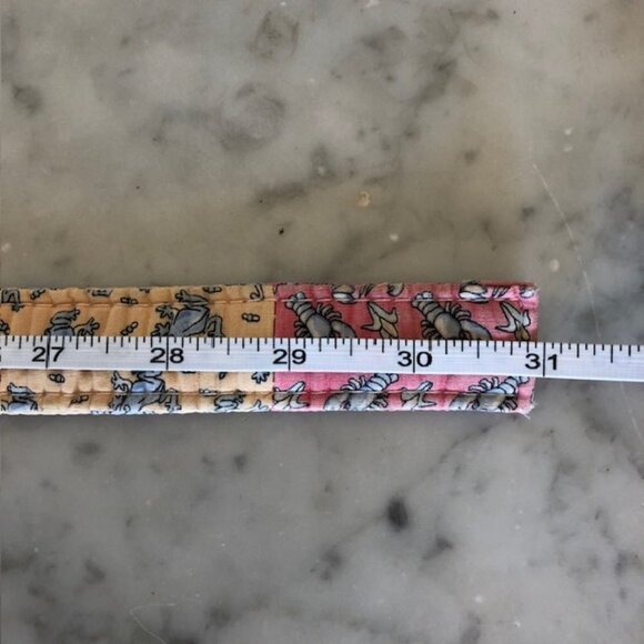 VINEYARD VINES Patchwork Kids D Ring Belt Large Blue Yellow Pink - Picture 6 of 16